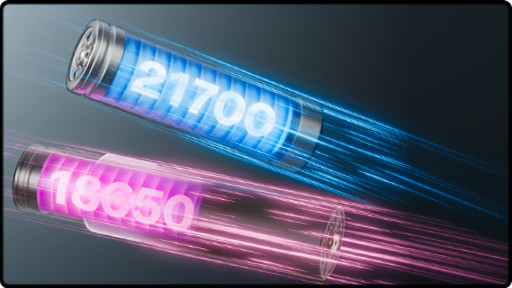 Compatible accu 18650 et 21700